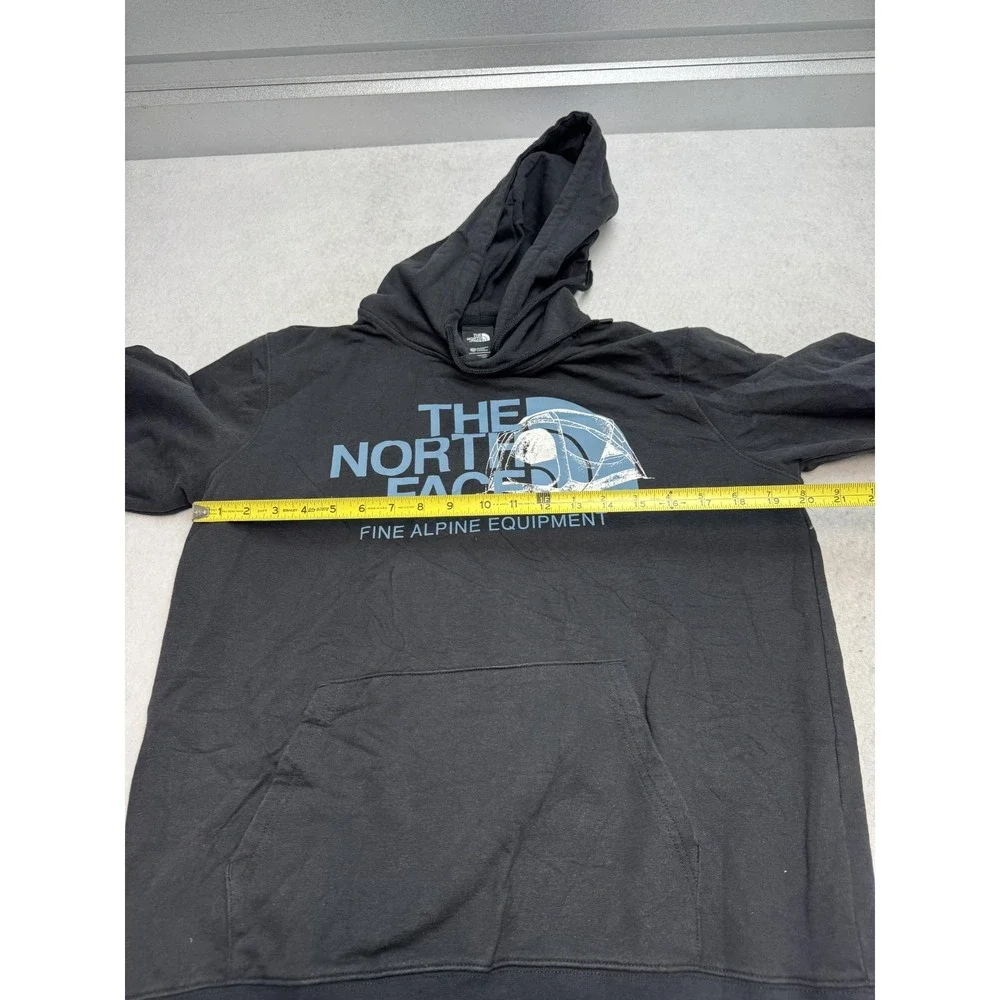 The North Face Hoodie Mens Medium‎ Black Pullover Fine Alpine Equipment Graphic